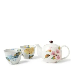 MIYA Company Summer Floral Tea Set New