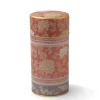 MIYA Company Tea Canister Brocade Peony Red Hot