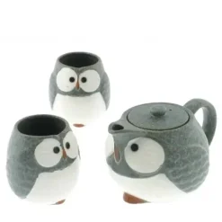 MIYA Company Tea Set Owl Blue Sale