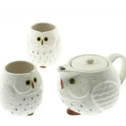 MIYA Company Tea Set Owl White