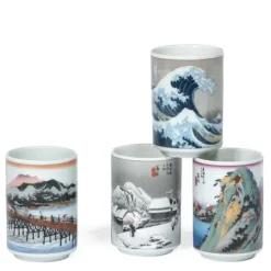 MIYA Company Teacup Set Tokaido Scene 5 Oz. Discount