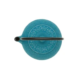 MIYA Company Teapot Cast Iron Silver Turquoise Sakura New