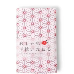 MIYA Company Towel Red Asanoha Discount