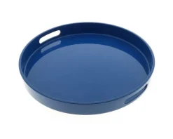 MIYA Company Tray Blue Round 13-1/2" Best