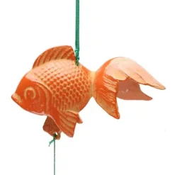 MIYA Company Wind Chime Goldfish Orange 2-3/4" Clearance