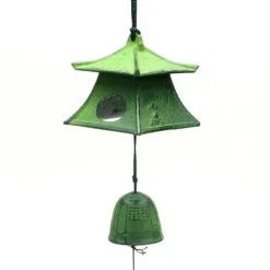 MIYA Company Wind Chime Lantern Green 2-5/8" Sale